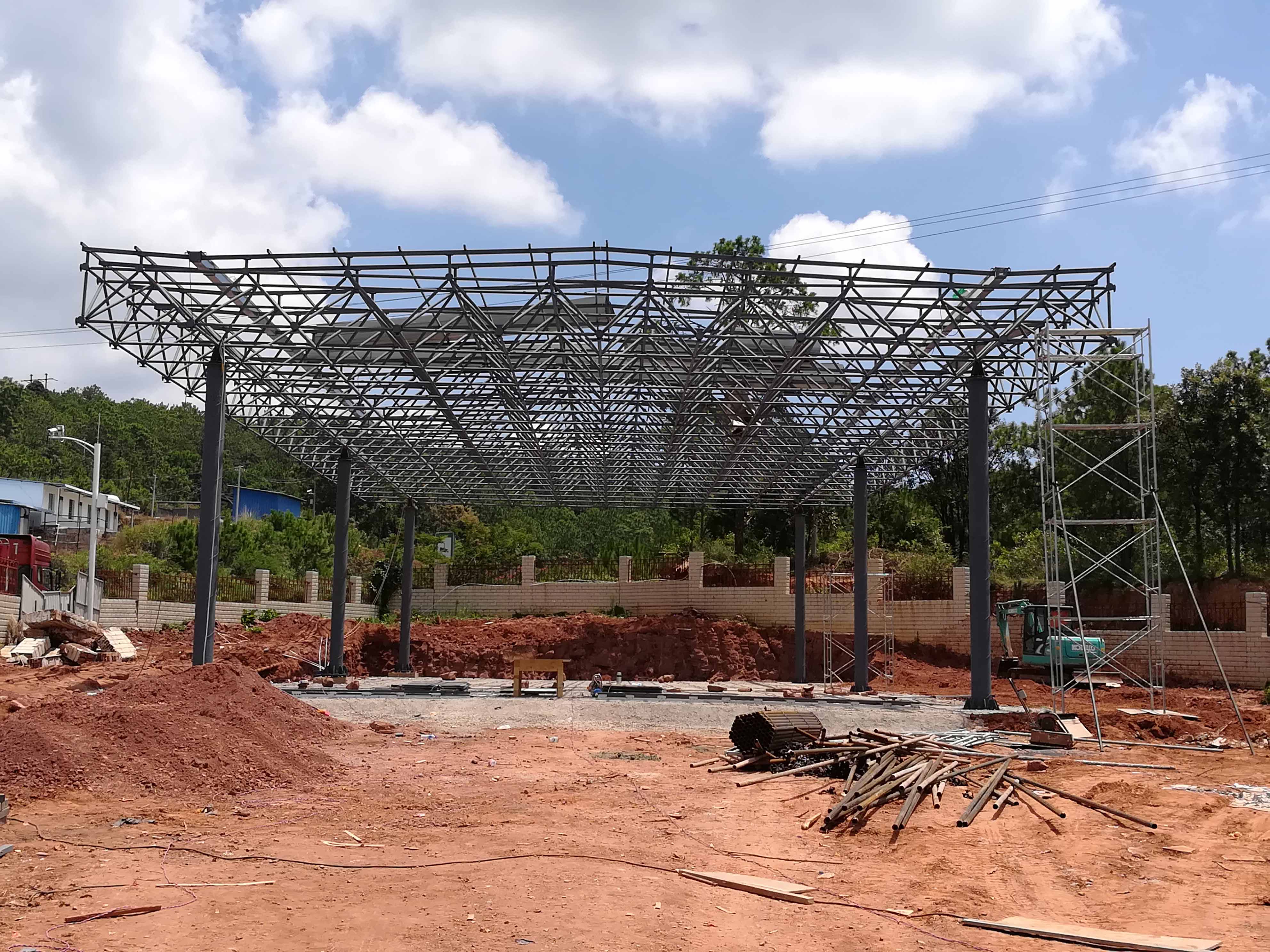 万源加油站网架屋面