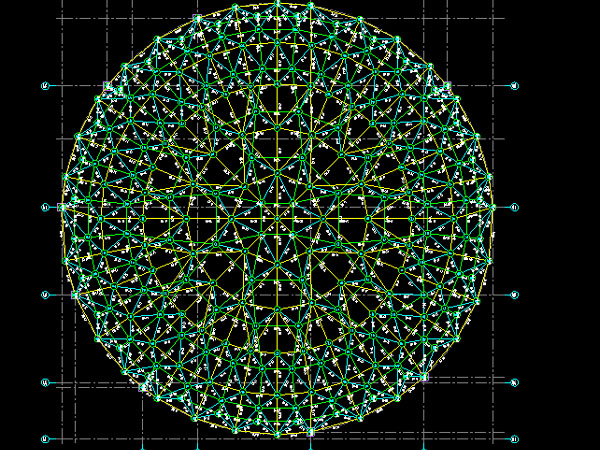 万源明光正元广场圆形网架